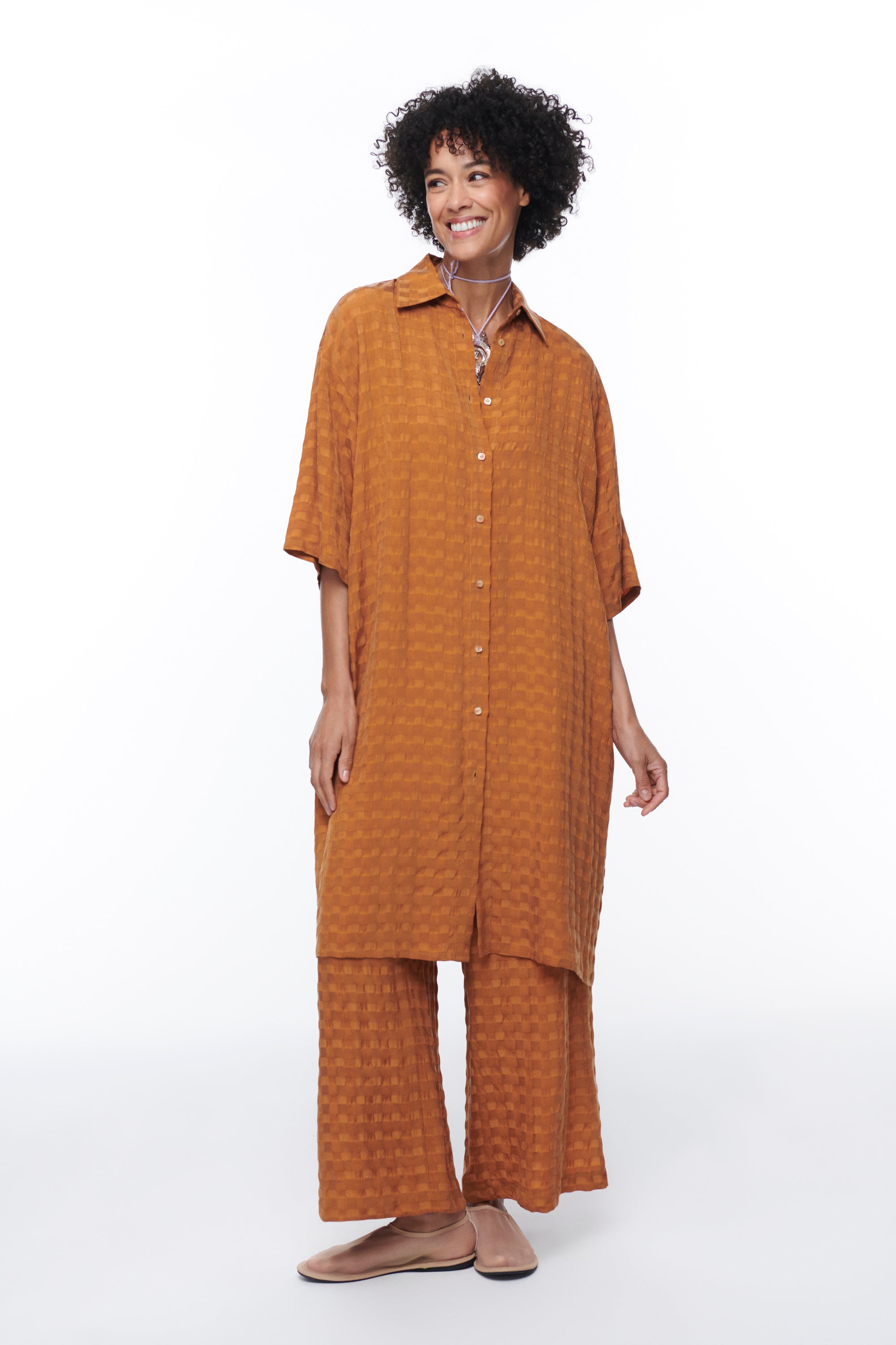 LA TIERRA CUPRO TROUSERS