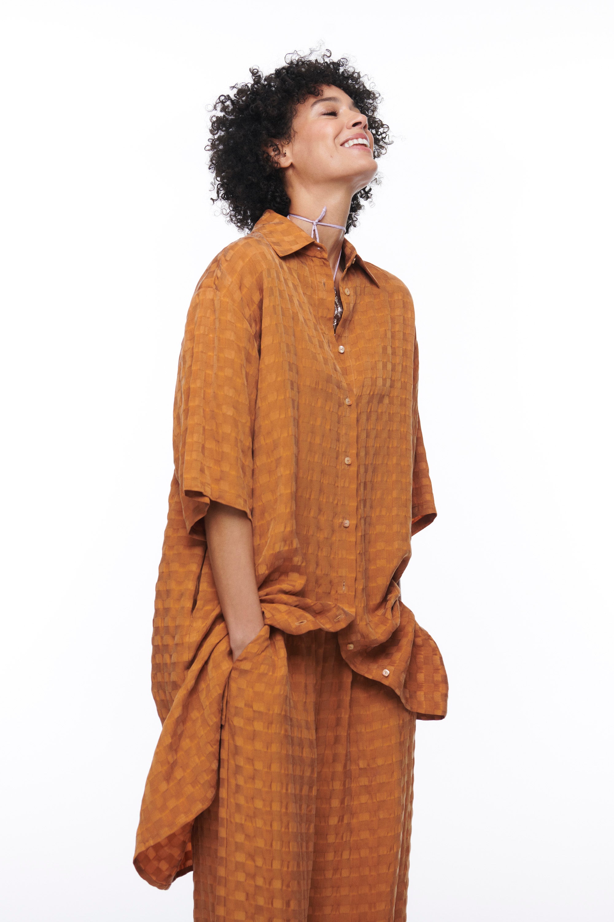 LA TIERRA CUPRO TROUSERS