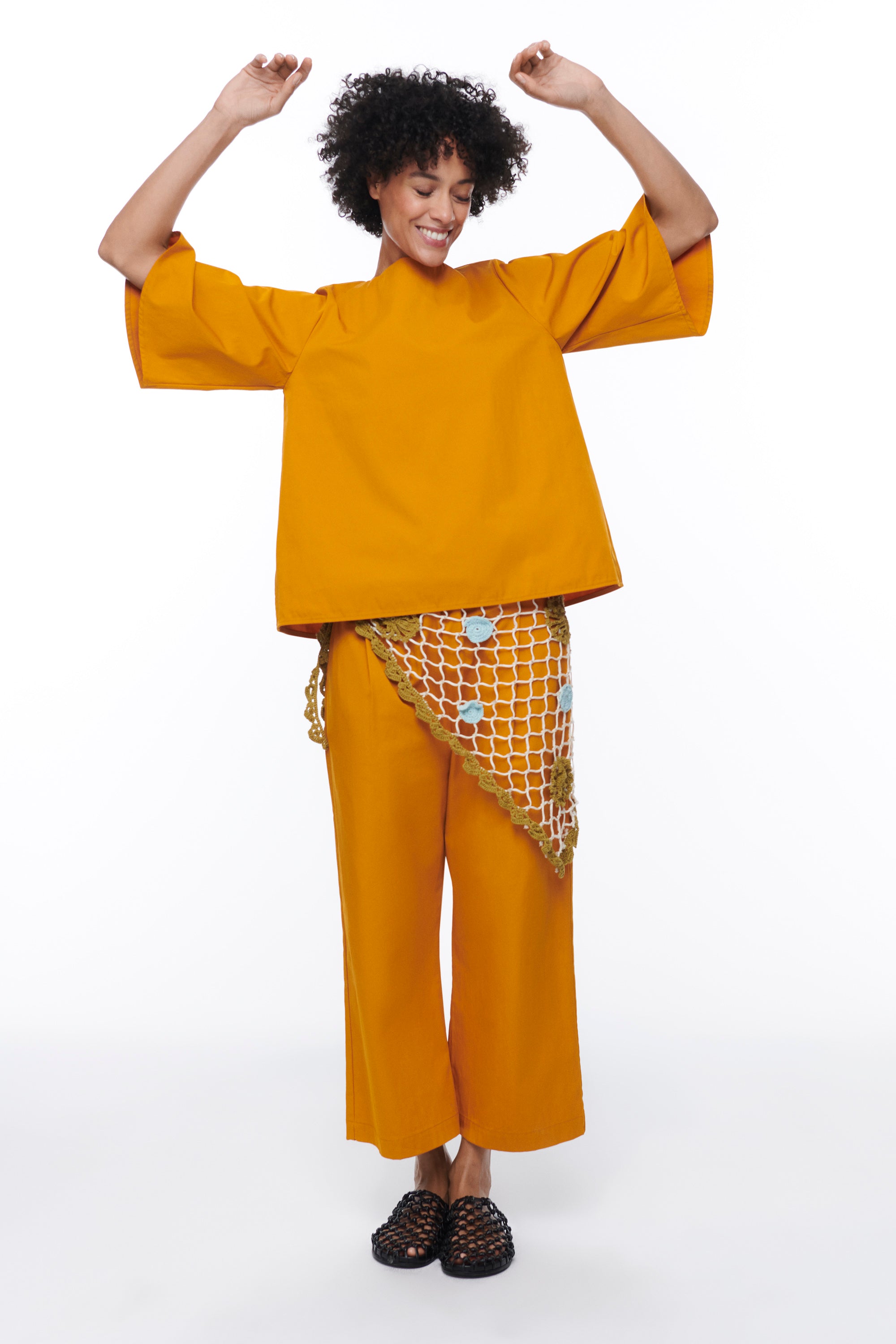 Sup Cotton Trousers Saffron