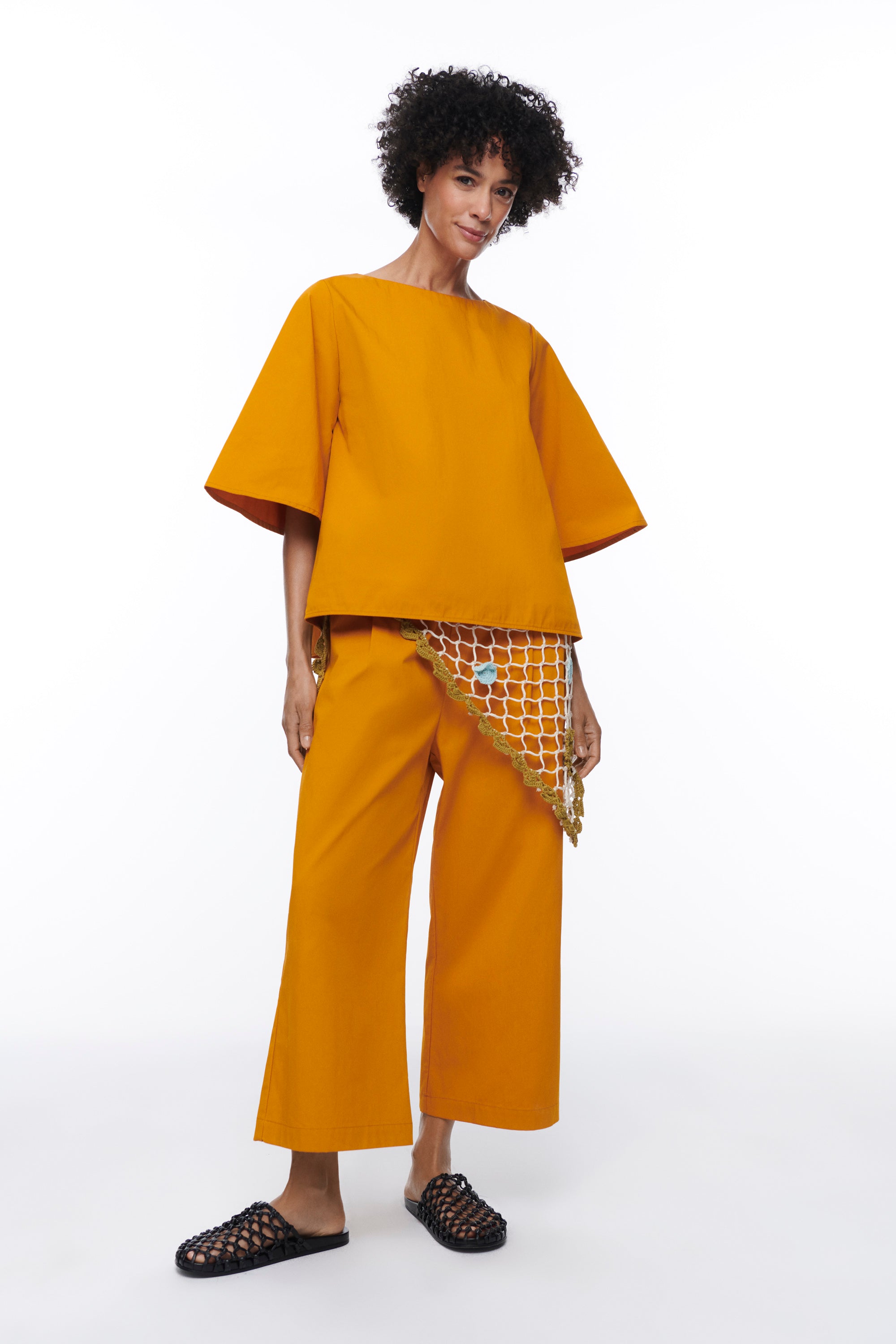 Sup Cotton Trousers Saffron