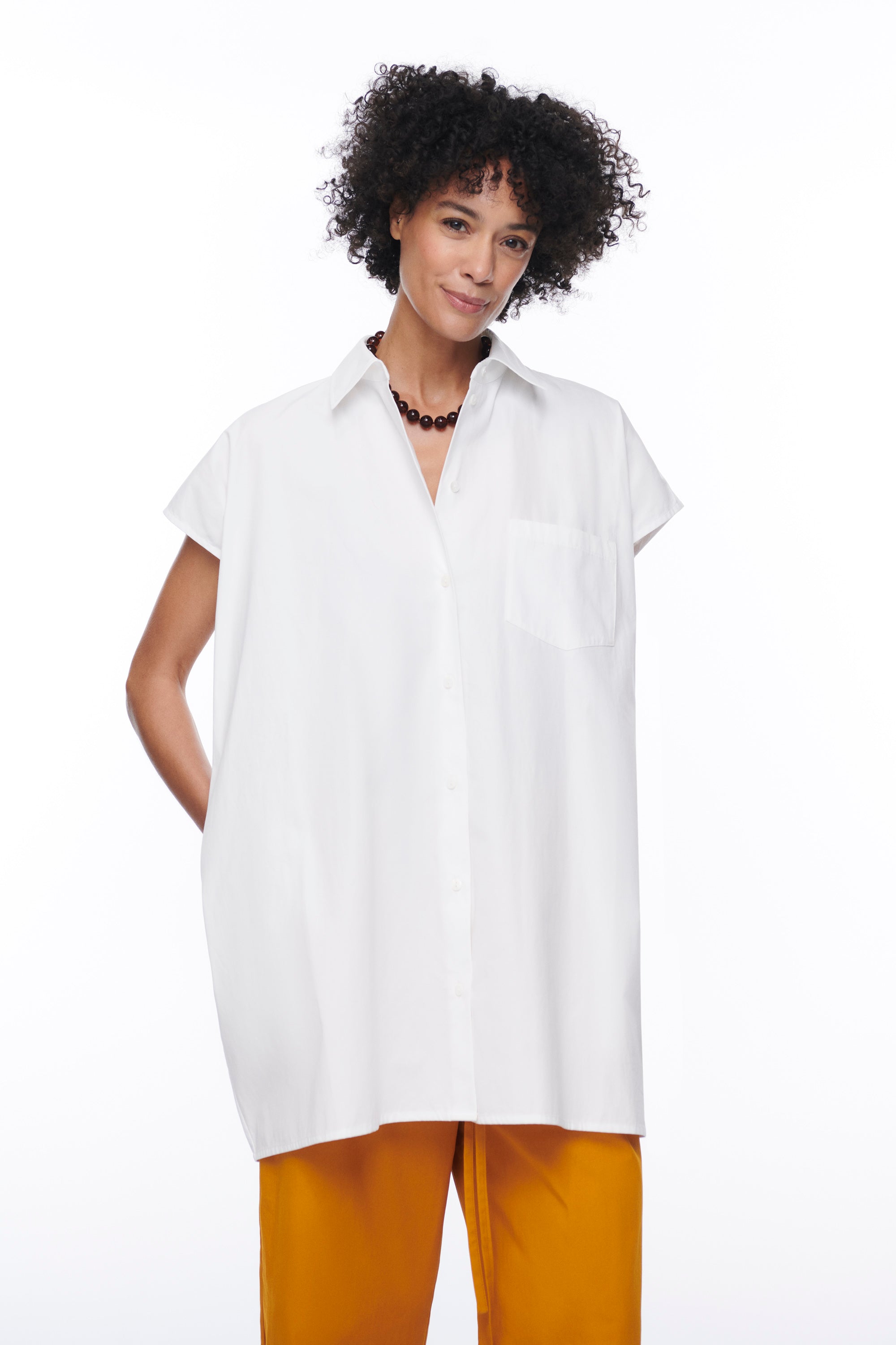 EL AIRE SLEEVELESS SHIRT CLOUD DANCER