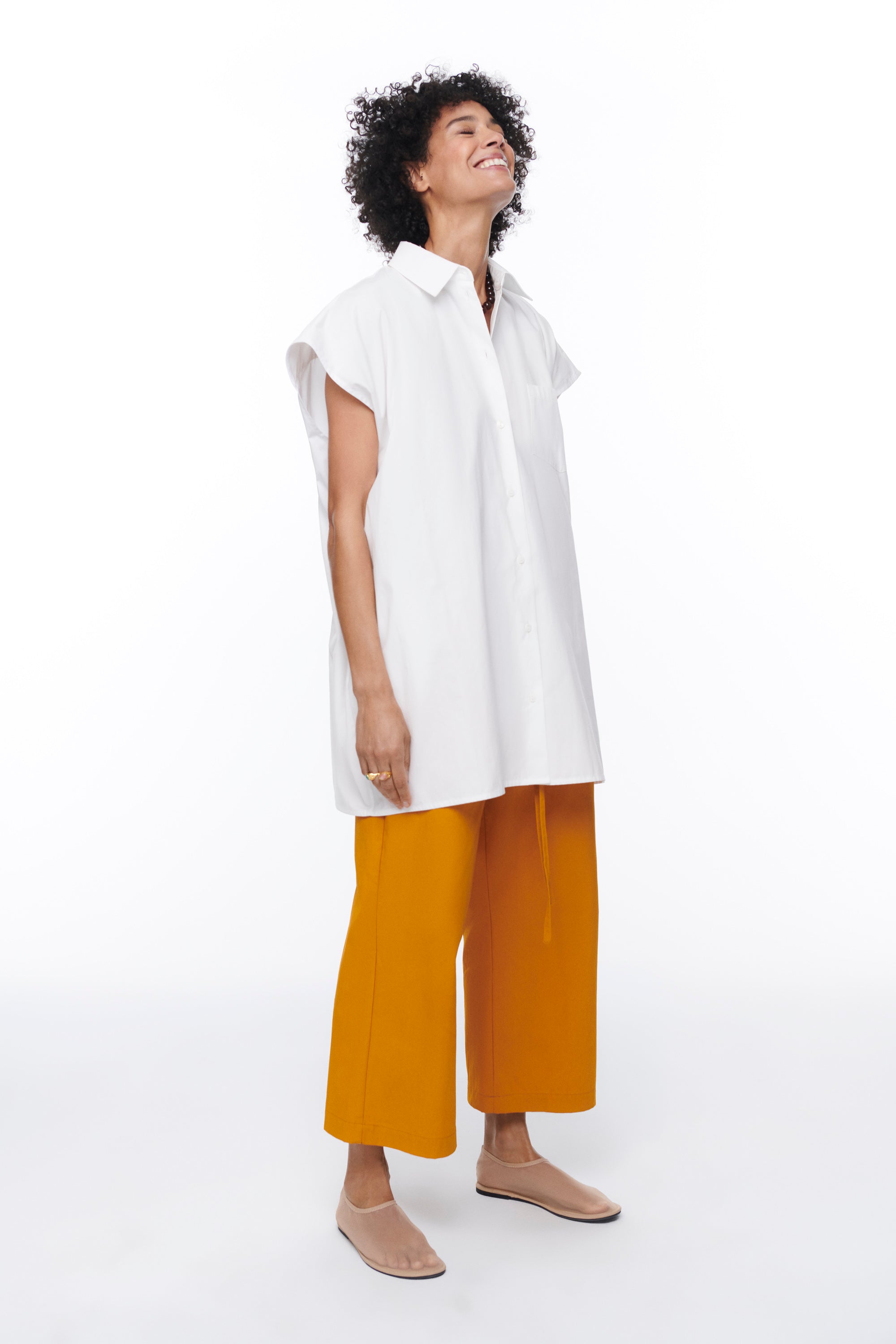 EL AIRE SLEEVELESS SHIRT CLOUD DANCER