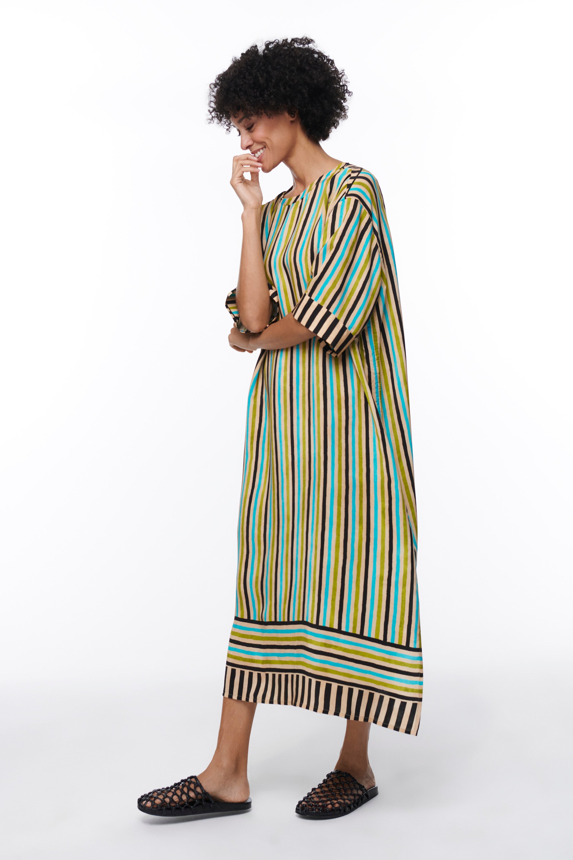 EL JARDIN SILK DRESS