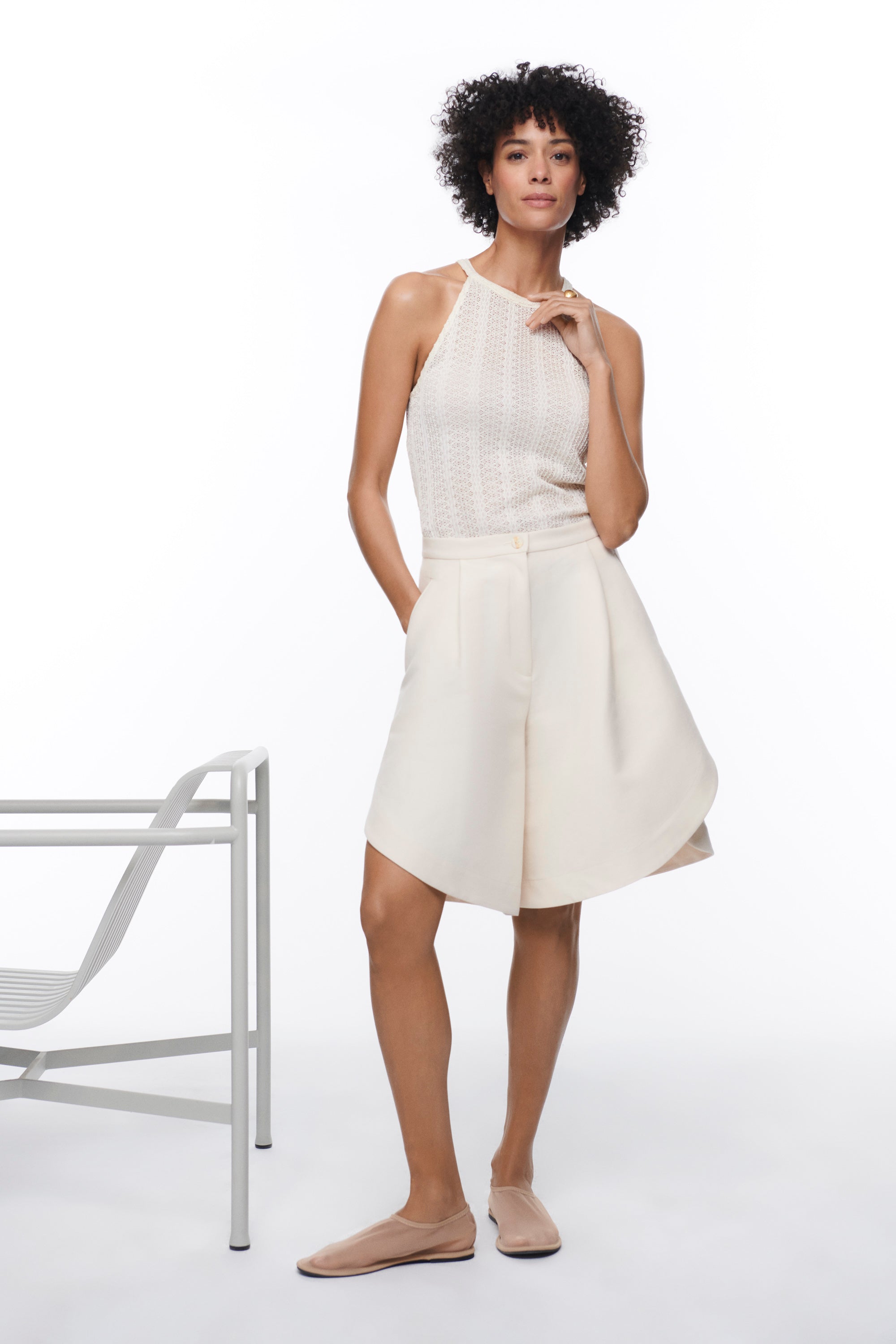 COTTON BERMUDA VAINILLA