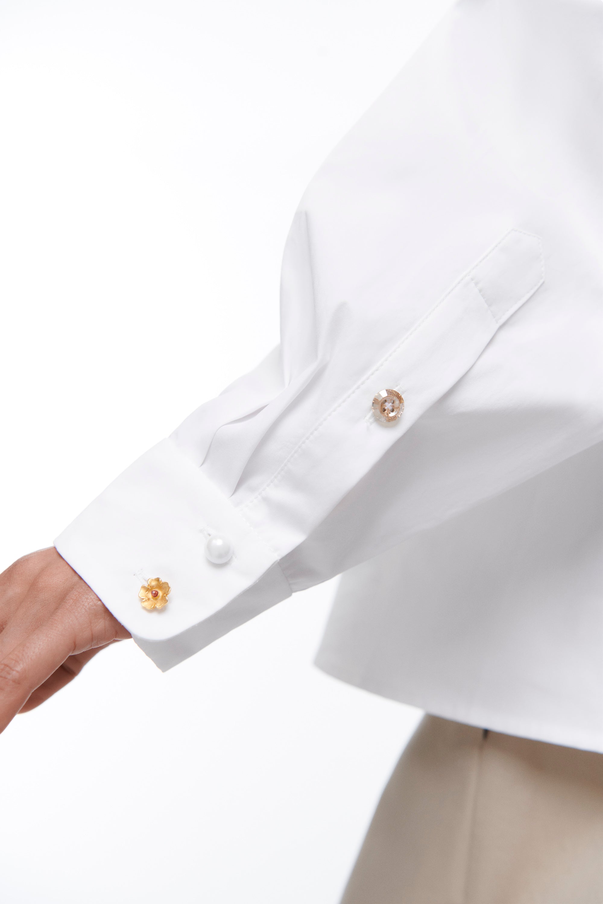 DESTELLOS GOLDEN SHIRT CLOUD DANCER