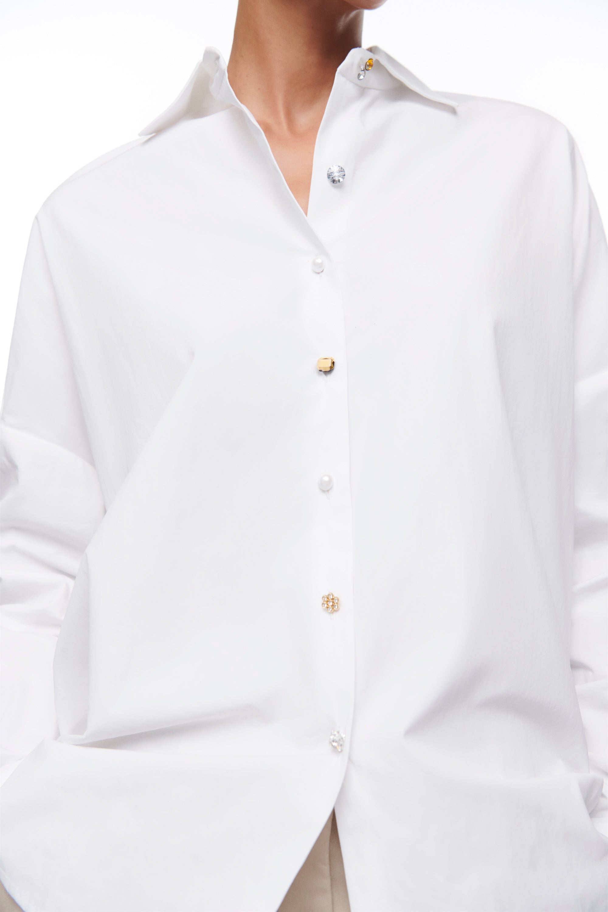 DESTELLOS GOLDEN SHIRT CLOUD DANCER