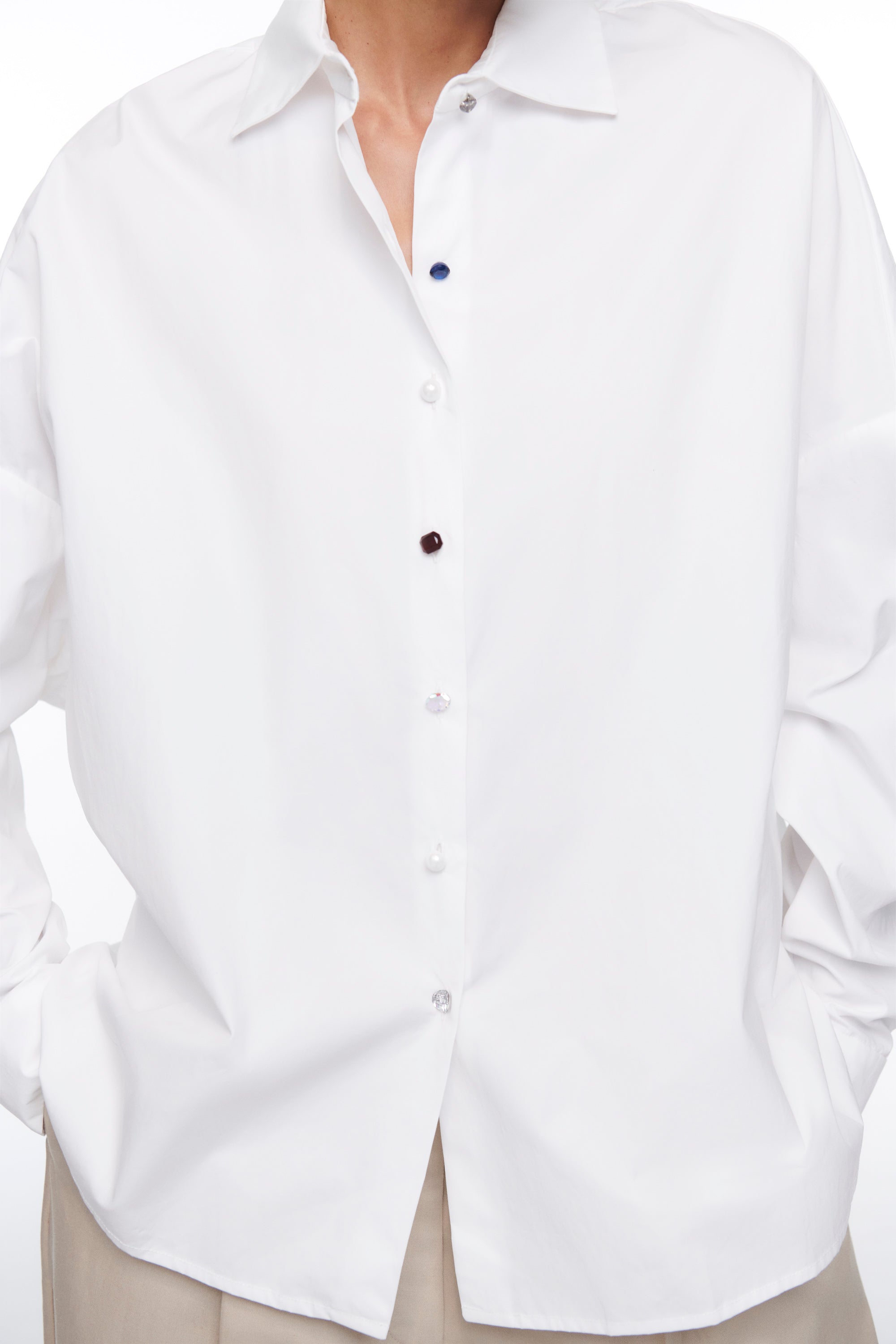 DESTELLOS SEA WAVES SHIRT CLOUD DANCER