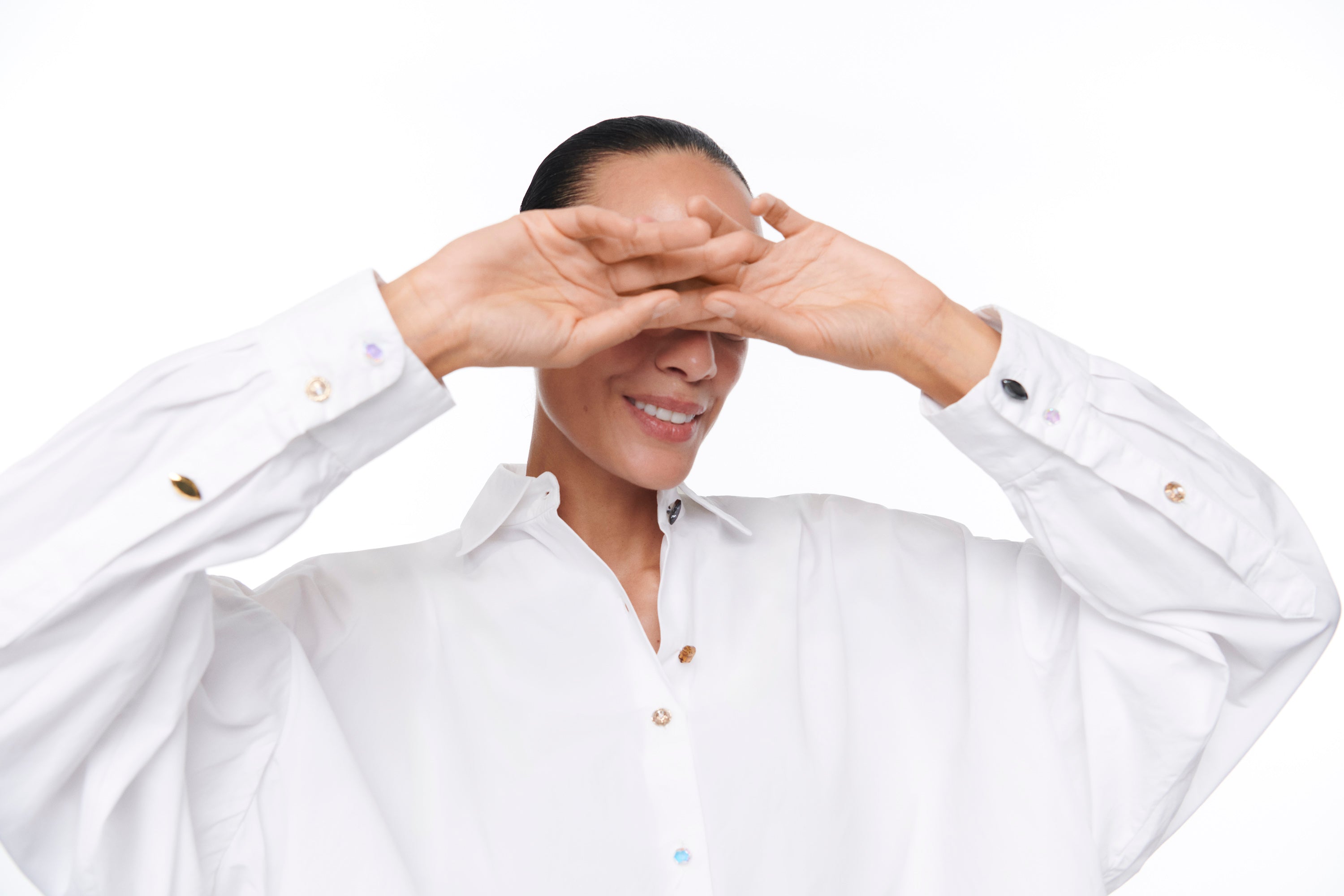 DESTELLOS IRIDISCENT SHIRT CLOUD DANCER