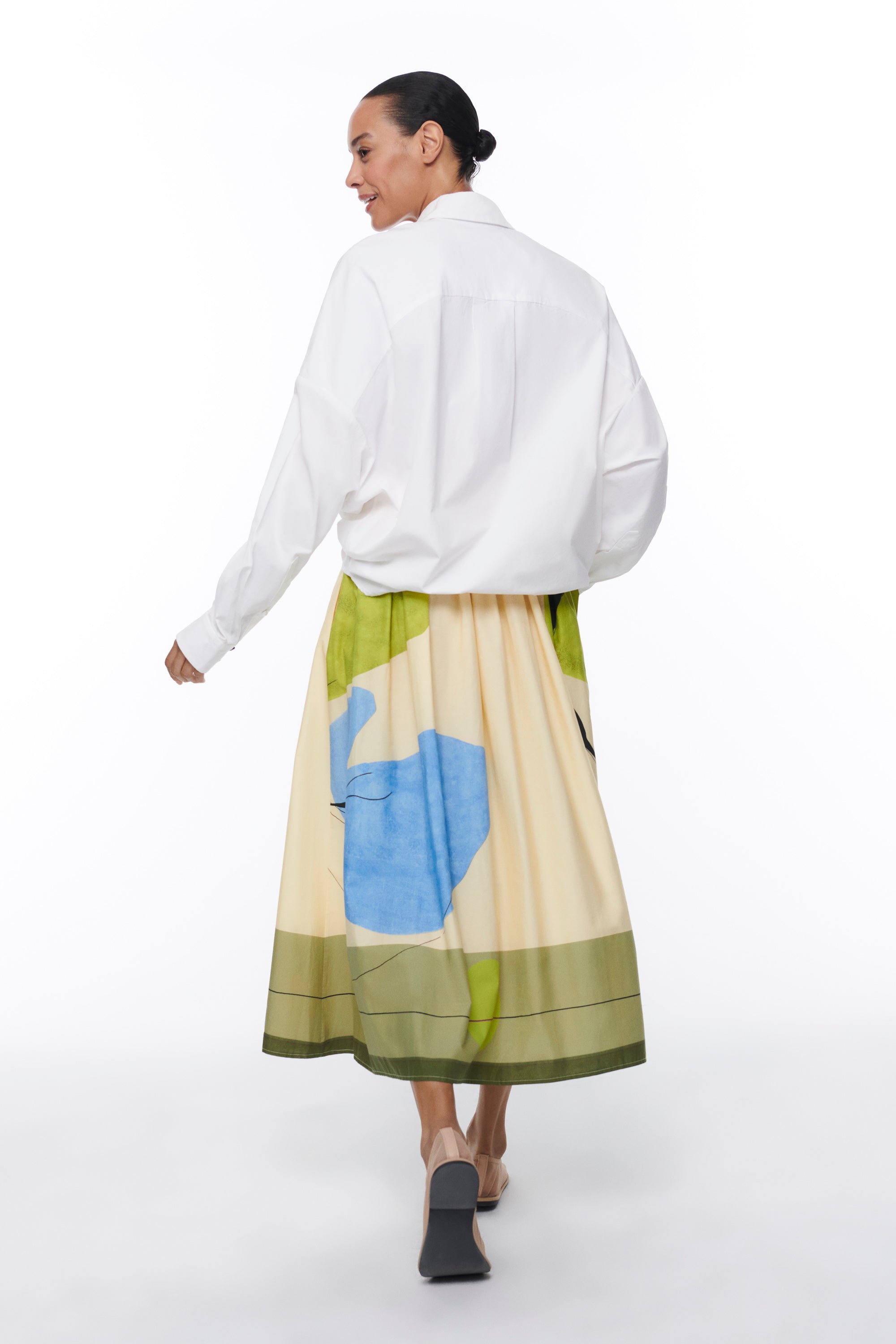 ACUARELA SKIRT KIWI COLADA