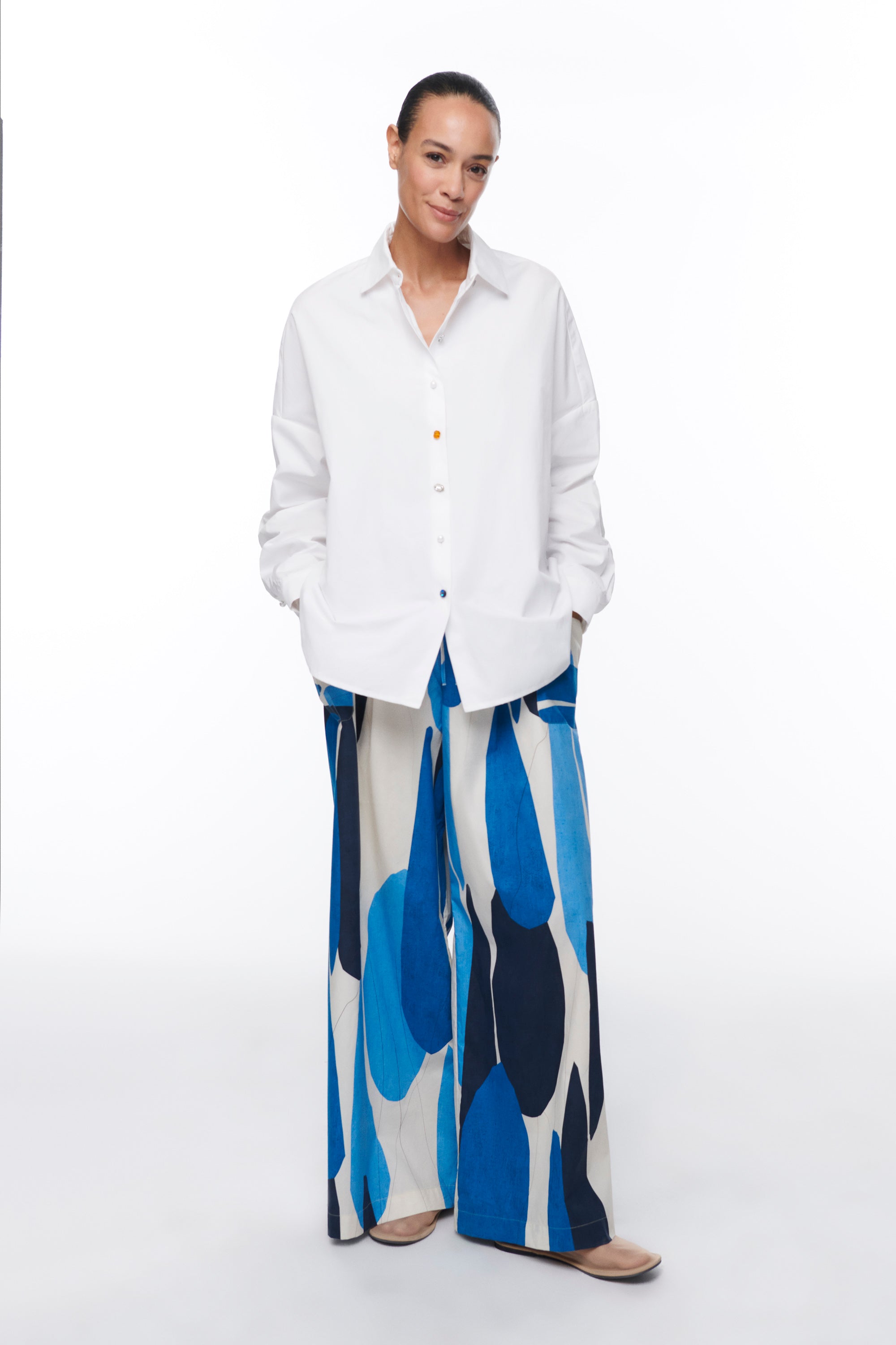 ACUARELA TROUSERS VIVID BLUE