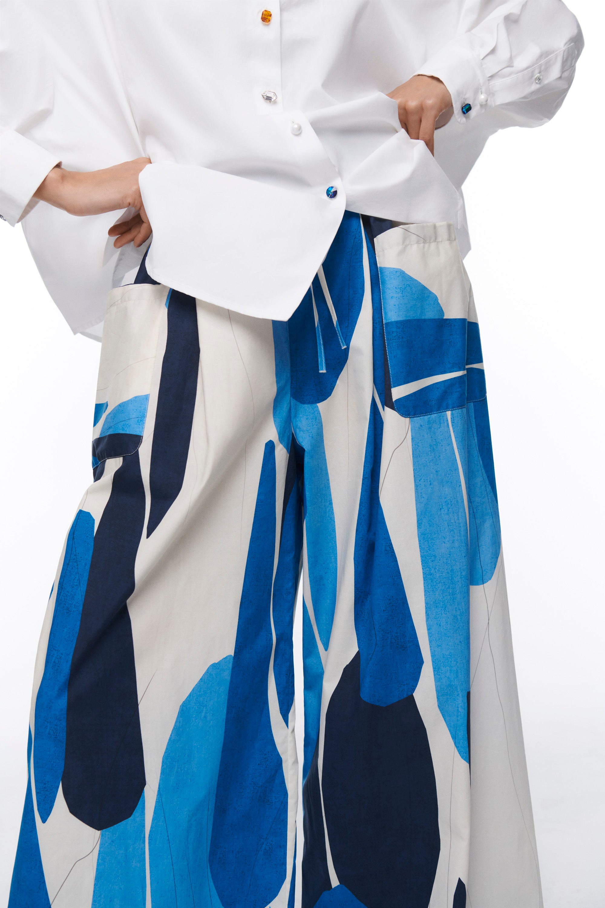 ACUARELA TROUSERS VIVID BLUE