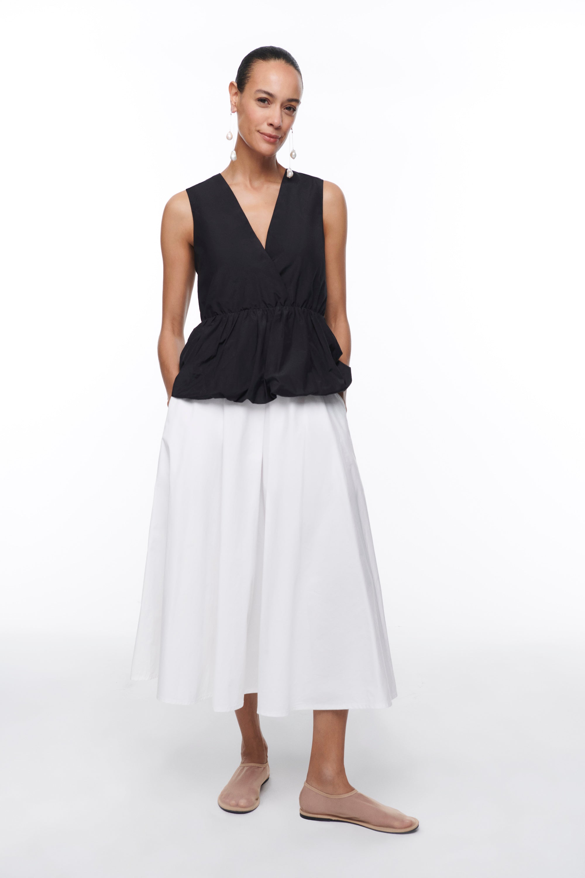 EL AIRE SKIRT CLOUD DANCER