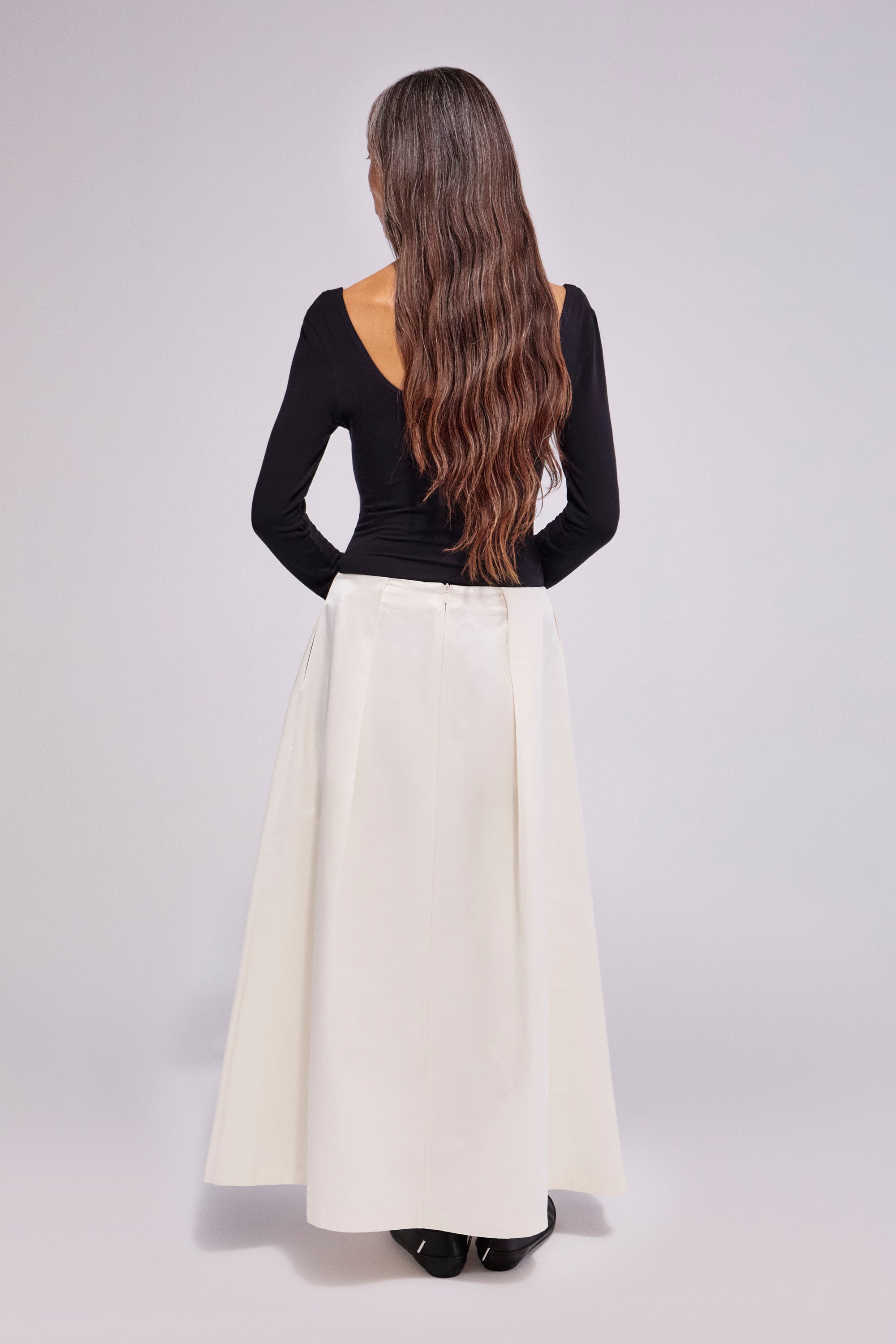 Glaced Skirt Winter White