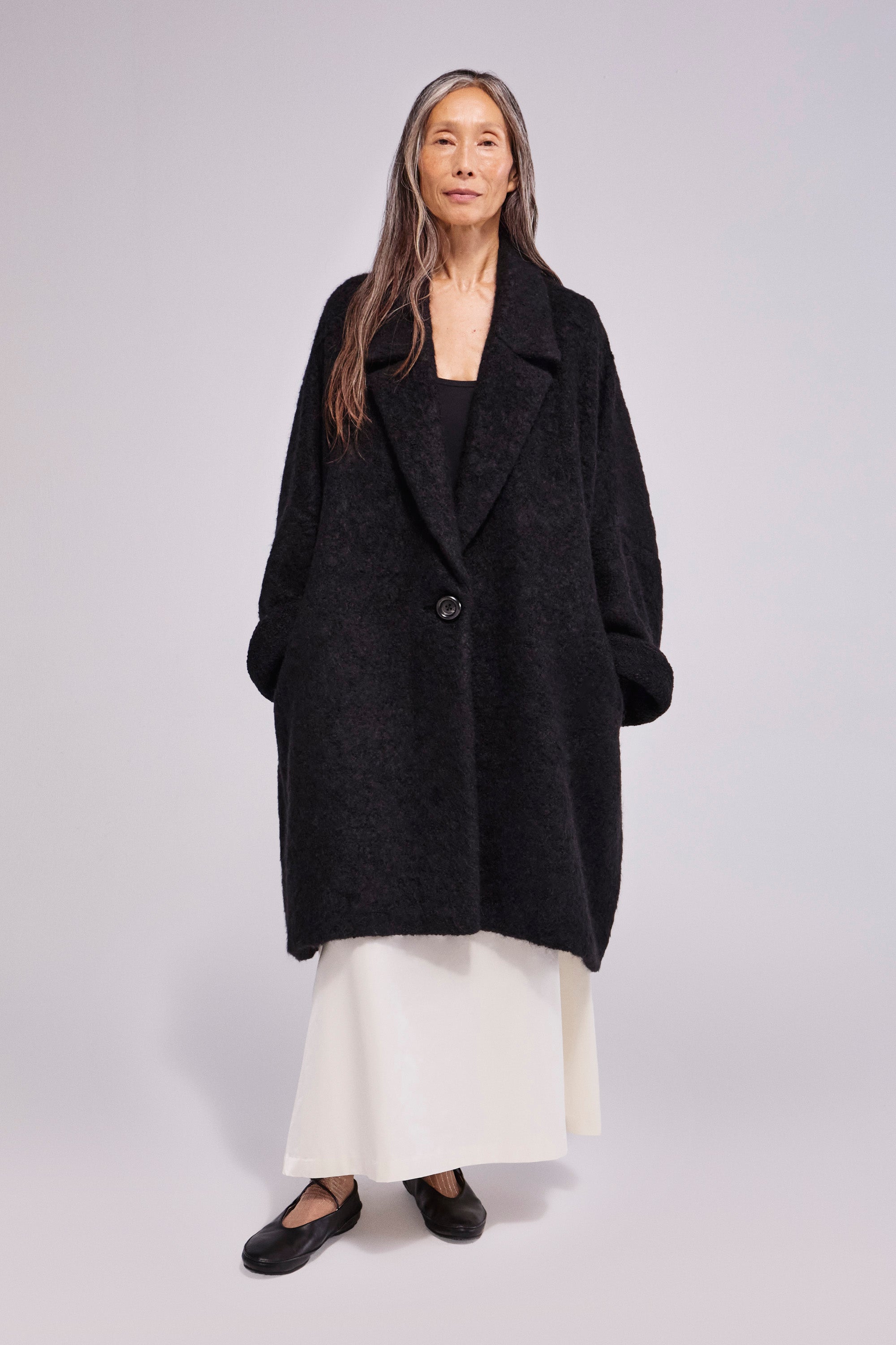 Alpaca Coat Black