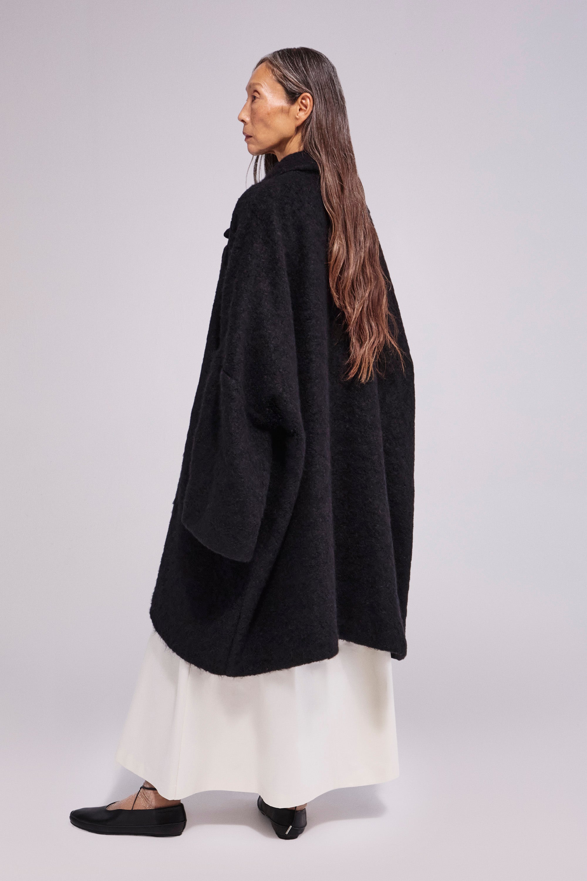 Alpaca Coat Black