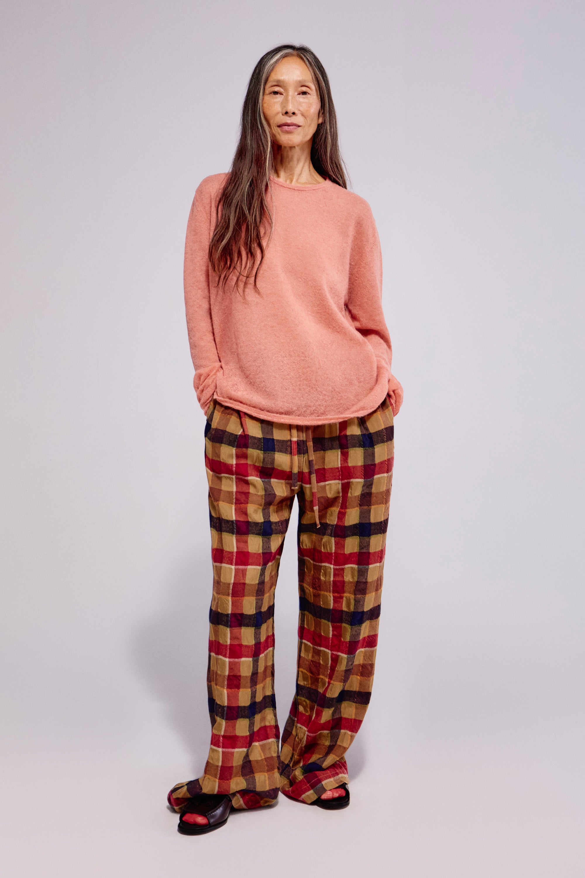 Wool Checkered Pj Trousers