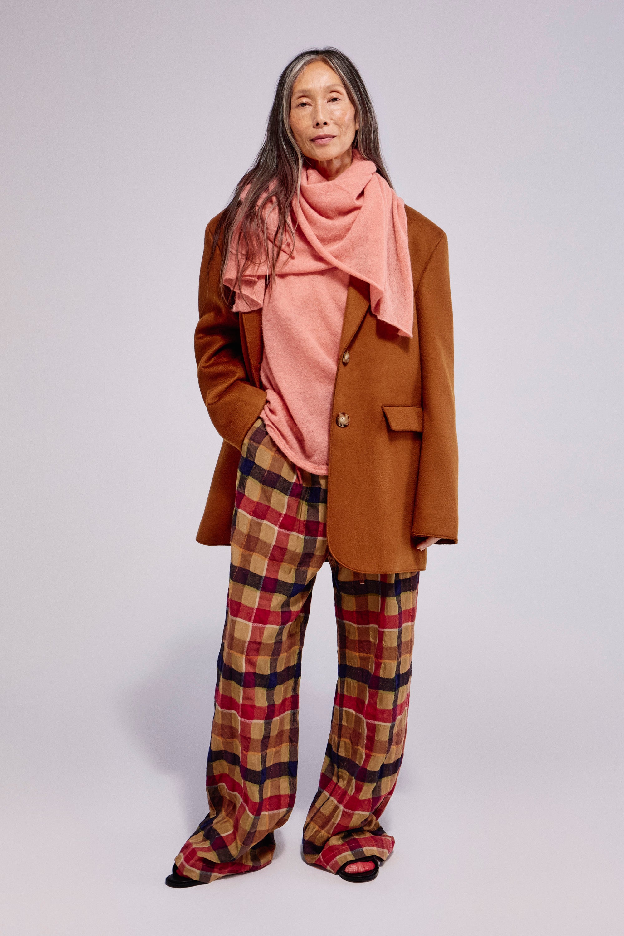 Thin Knitted Shirt Terra Cotta