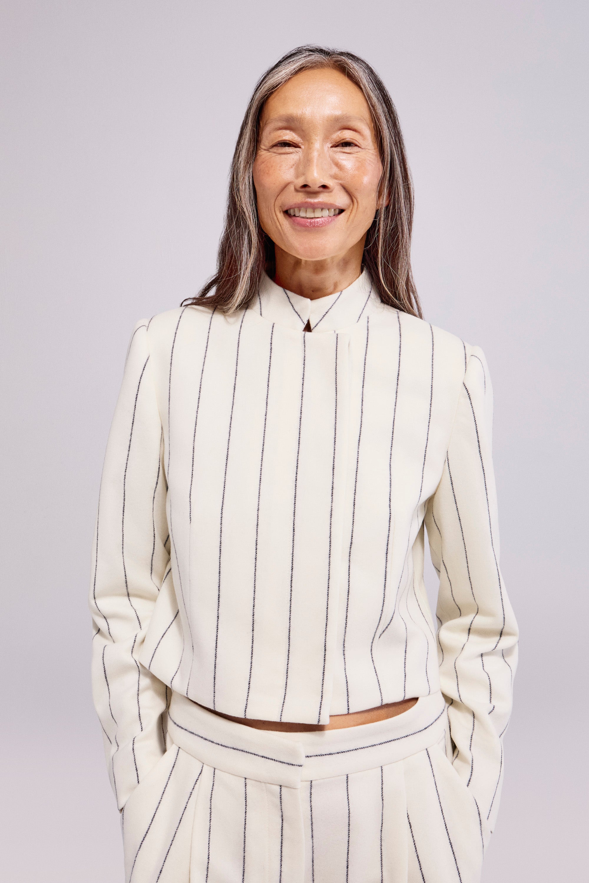 Wool Pinstripe Jacket