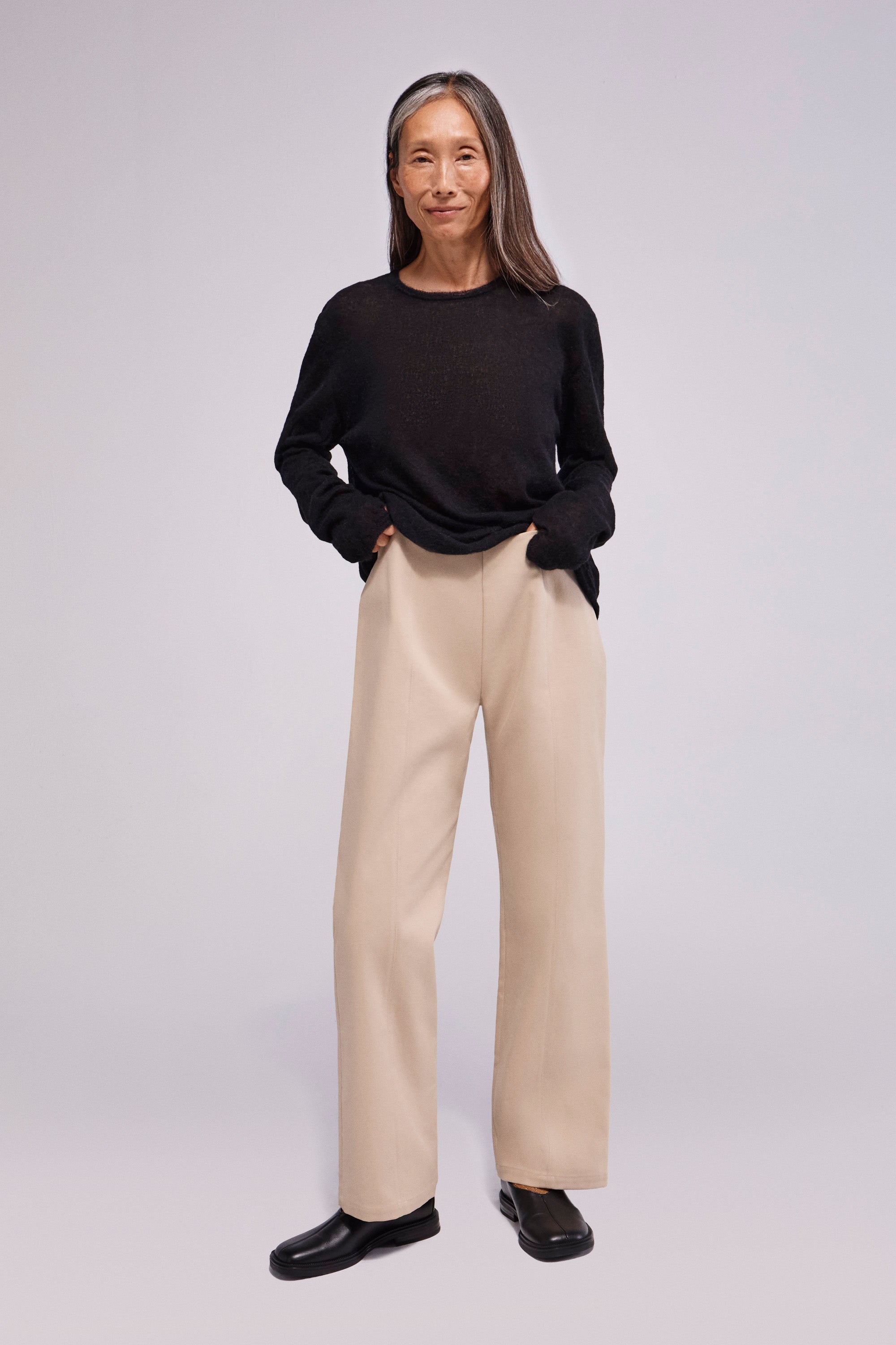 Sup Cotton Trousers Almond