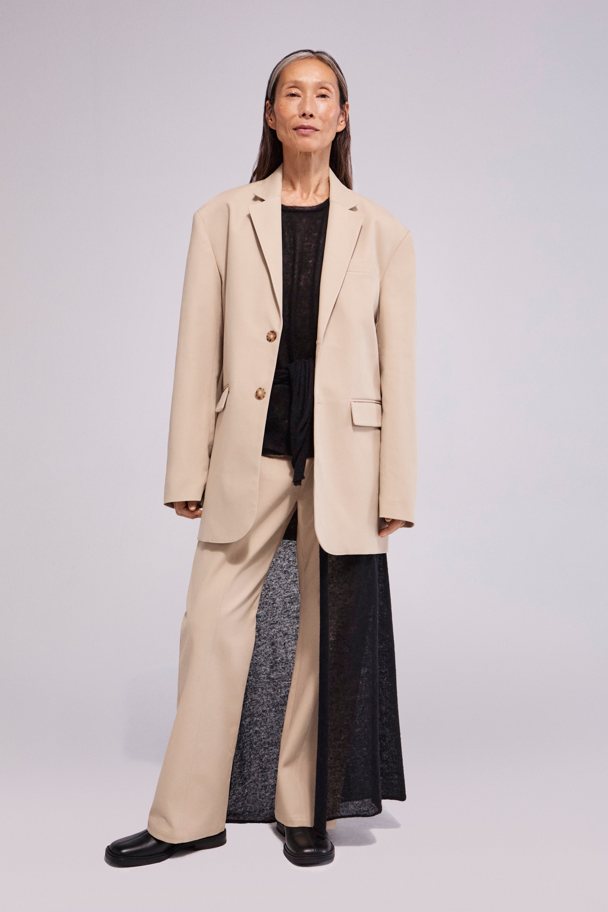 Sup Cotton Blazer Almond