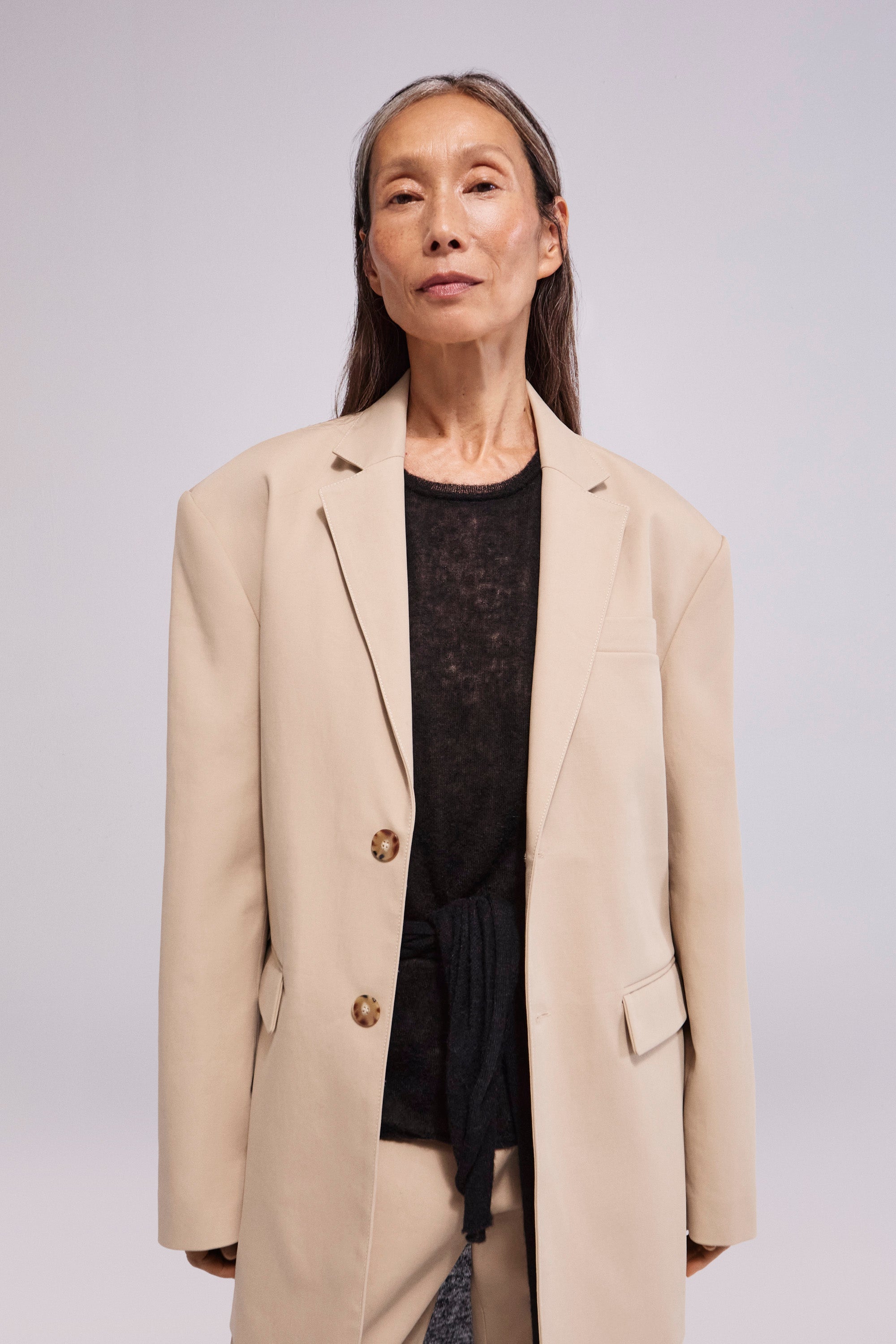 Sup Cotton Blazer Almond