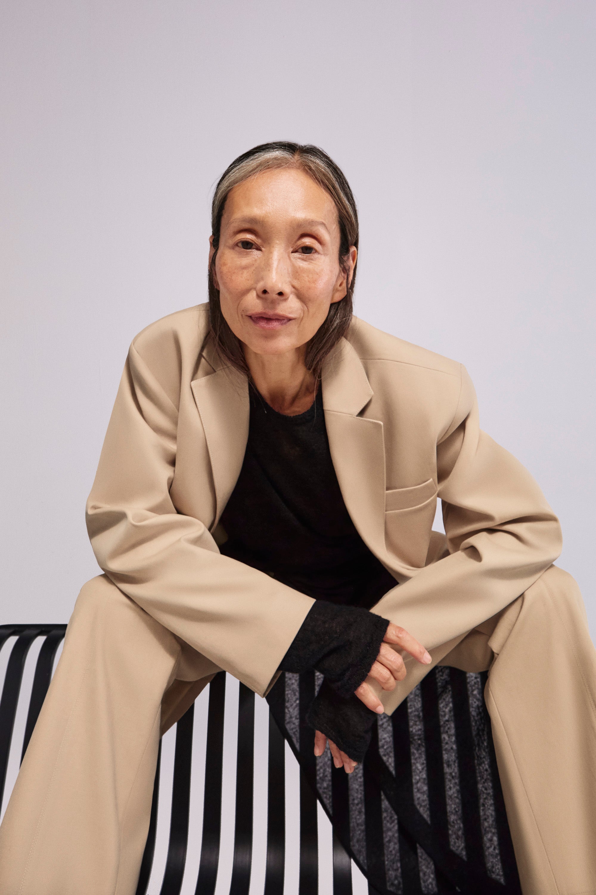 Thin Knitted Shirt Black