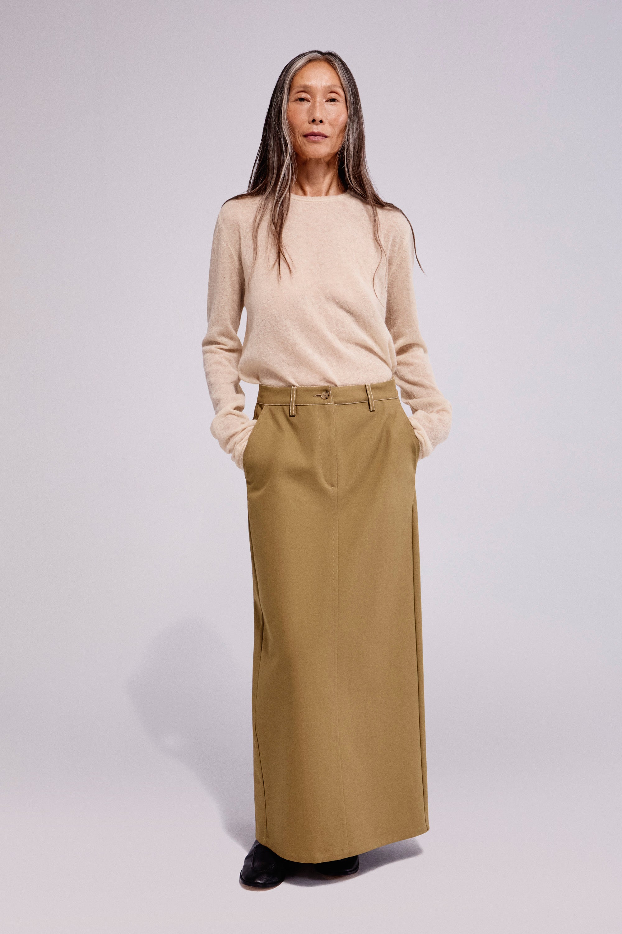 Sup Cotton Skirt Olive