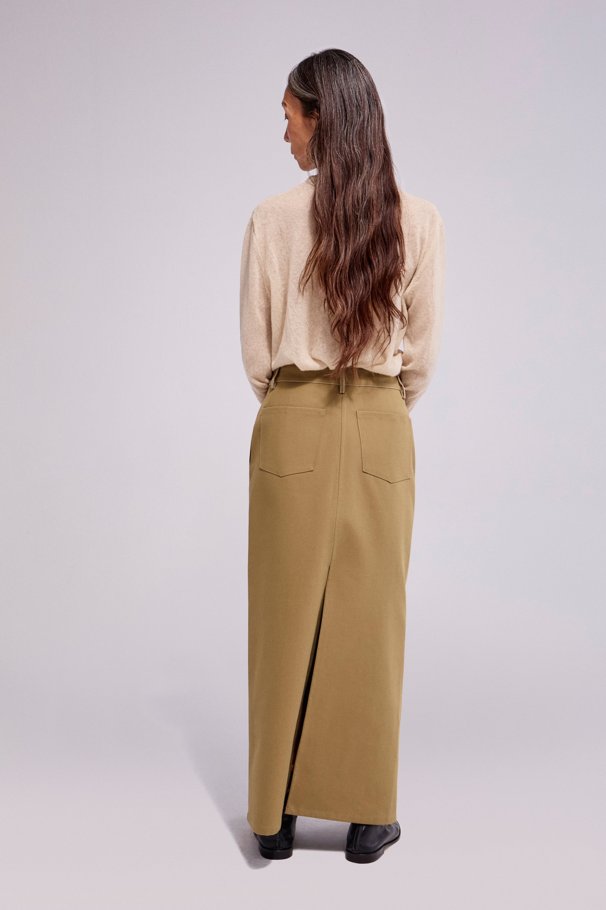 Sup Cotton Skirt Olive