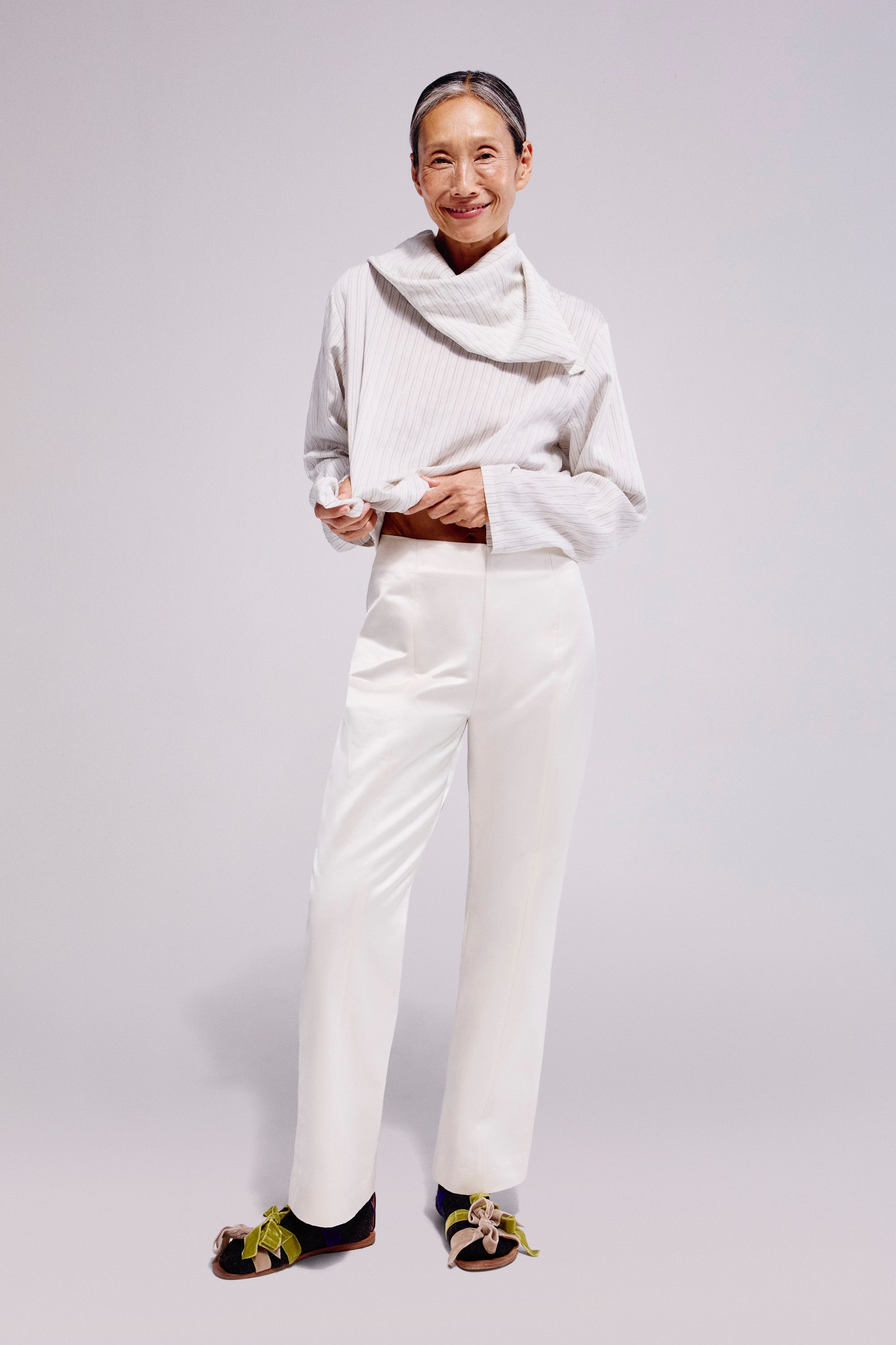 Glaced Trousers Winter White