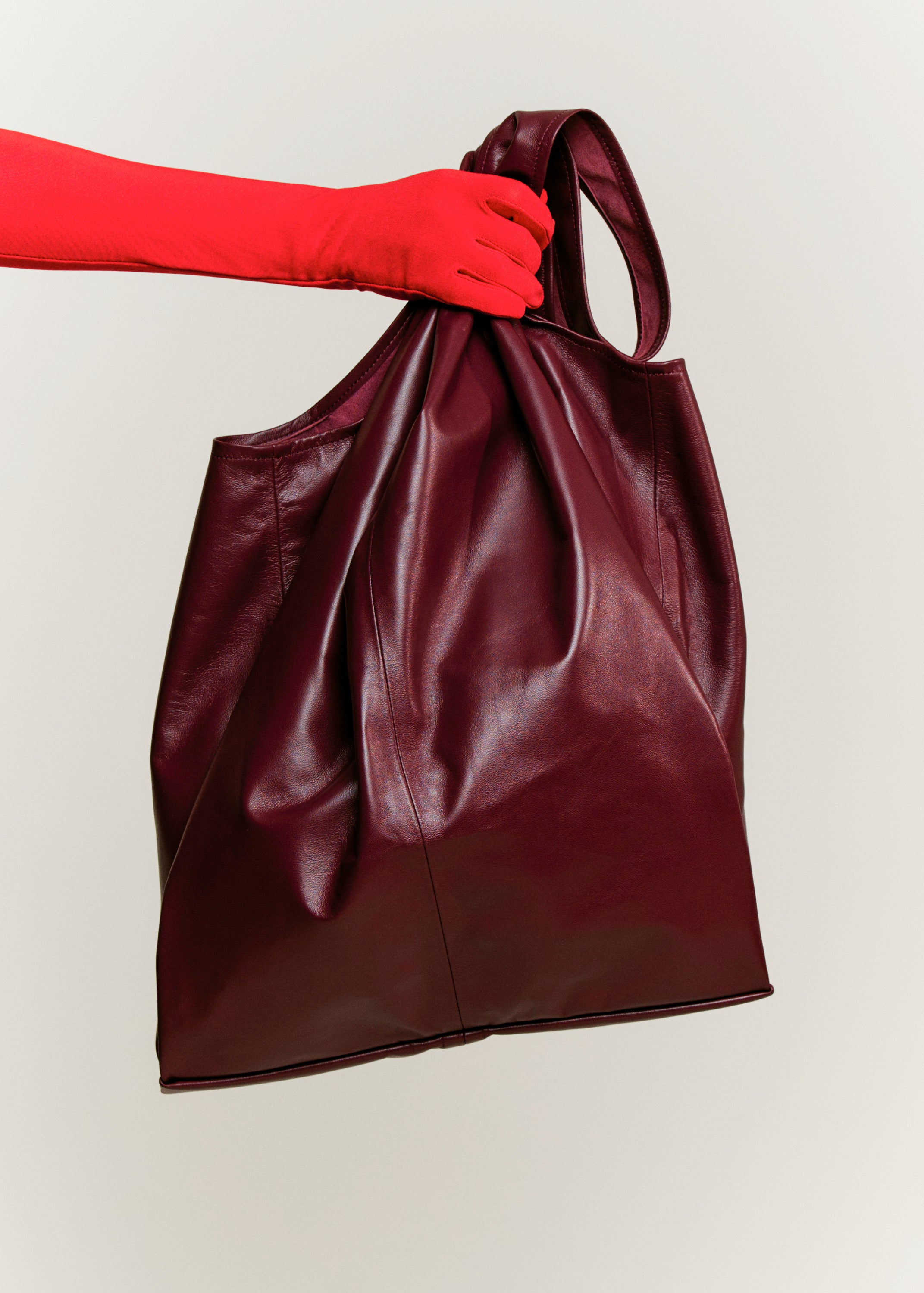 XL Shopper Burgundy by Modern Weaving