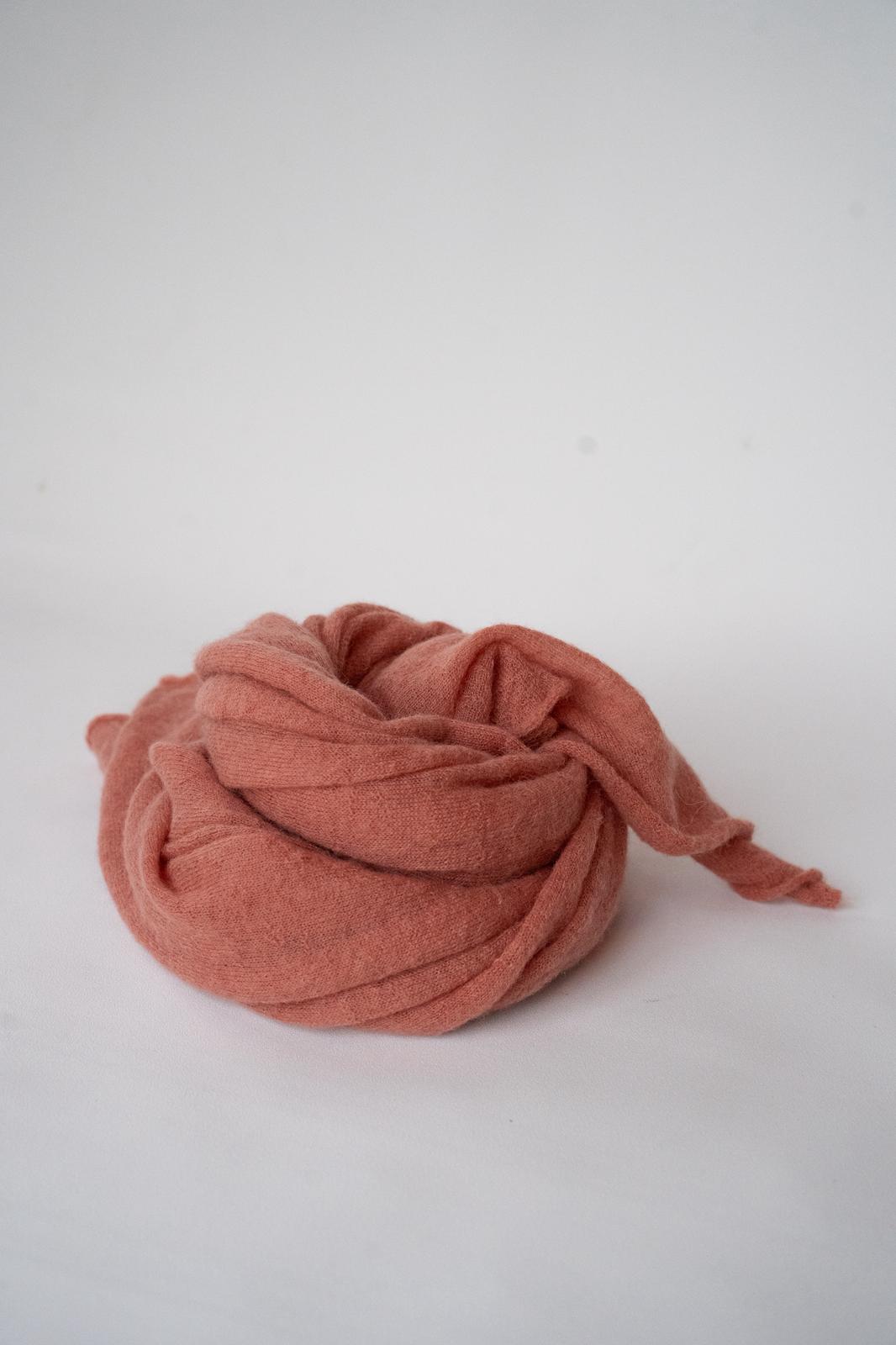 Thin Knitted Scarf Terra Cotta